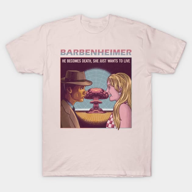 Barbenheimer death T-Shirt by Kerambawesi